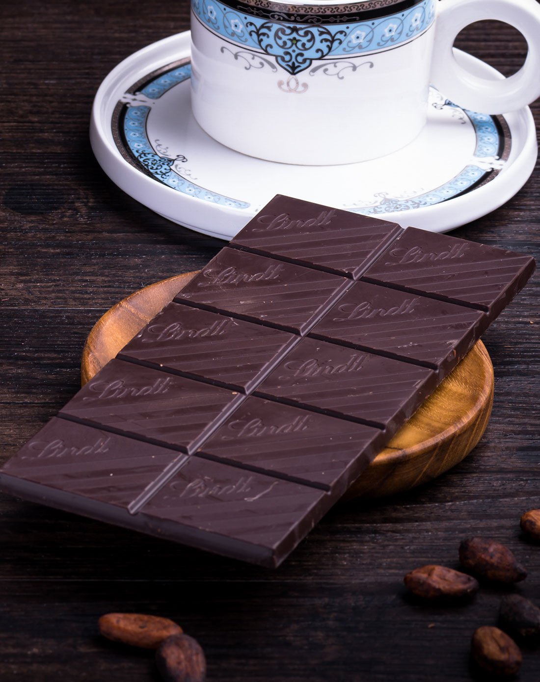 瑞士莲 85%可可黑巧克力100gx2块 法国进口