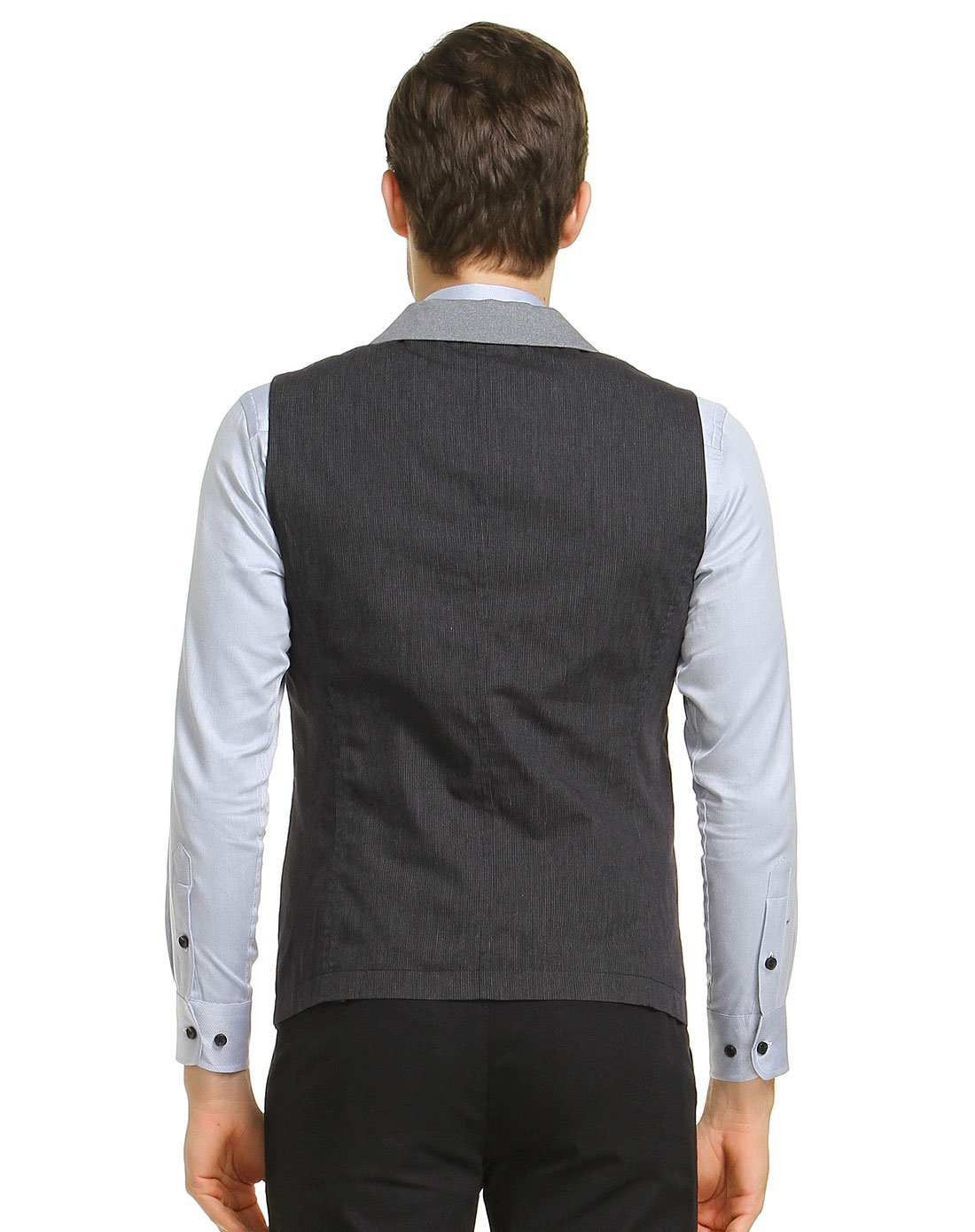 纯棉精选时尚青果领男士马甲外套