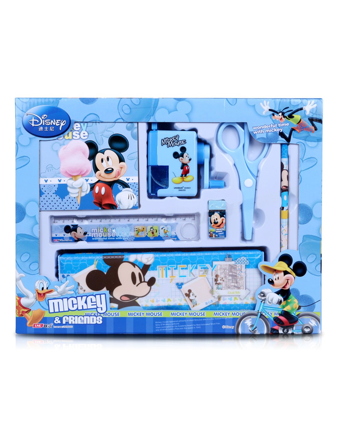 玩具配饰用品专场迪士尼儿童文具礼盒七件套米奇款lz170804005_唯品会