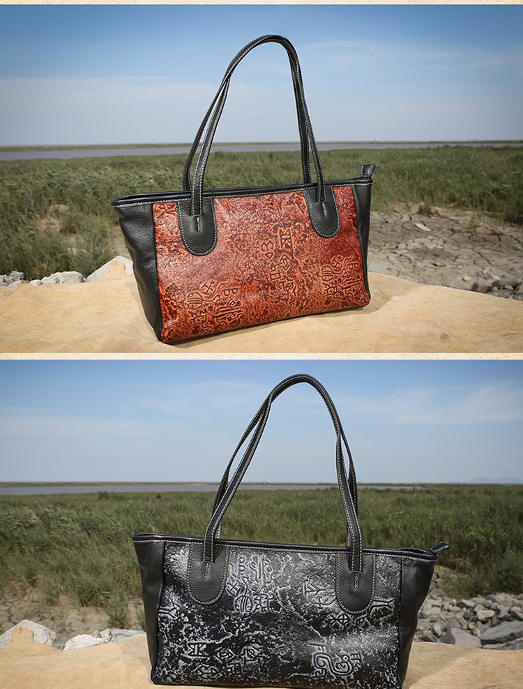 吐火罗纯手工复古牛皮单肩包