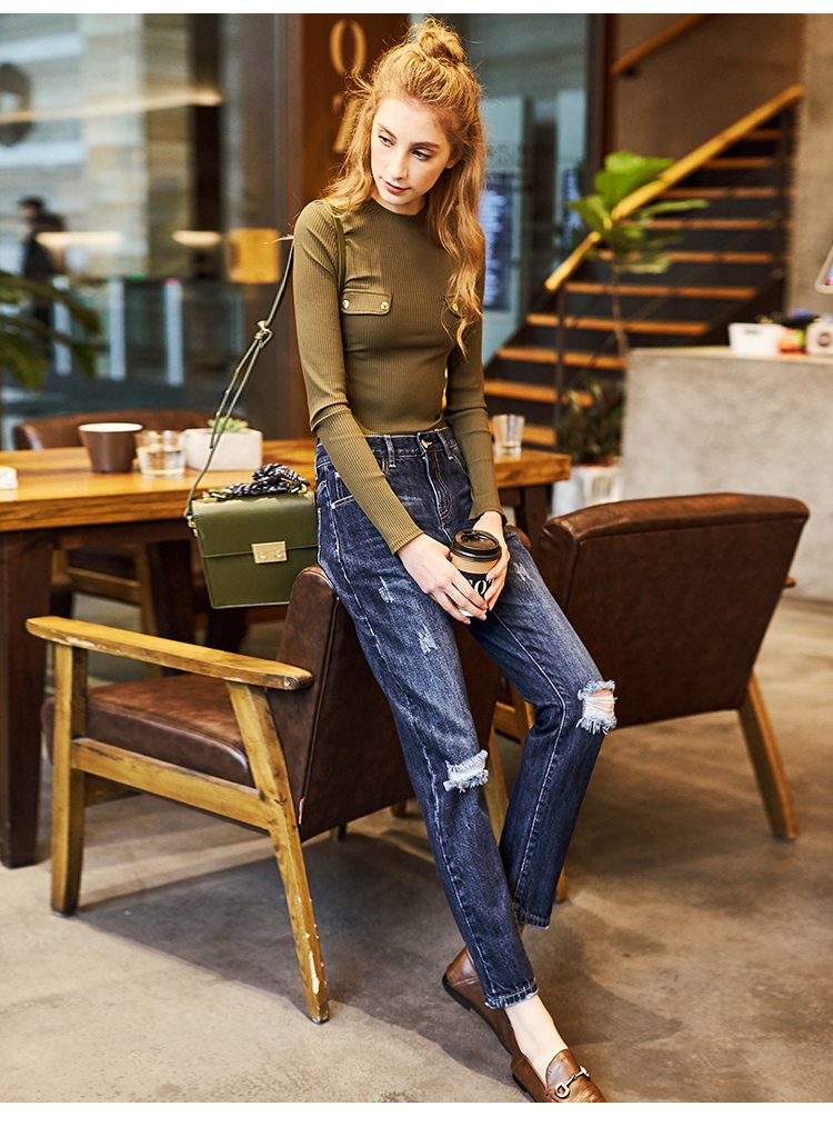 19再来一波夏清仓-德·玛纳牛仔系列购物不纠结专场2017春款中腰宽松