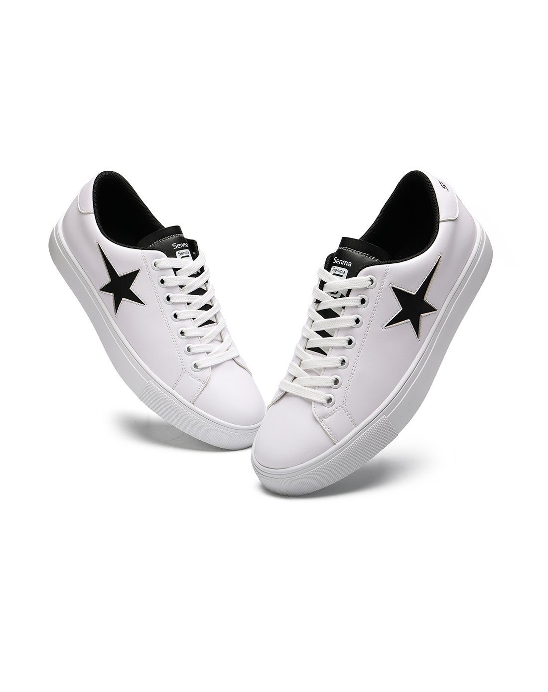 小白鞋板鞋 男款防滑五角星休闲鞋