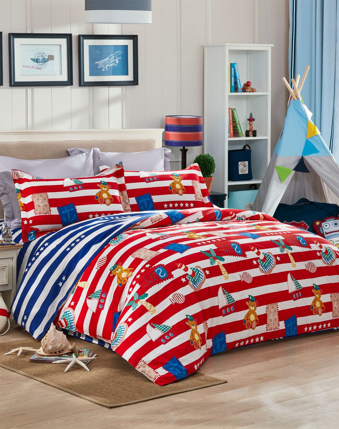 dinosaur床上用品 纯棉全棉套件卡通 海风徐徐 床上套件