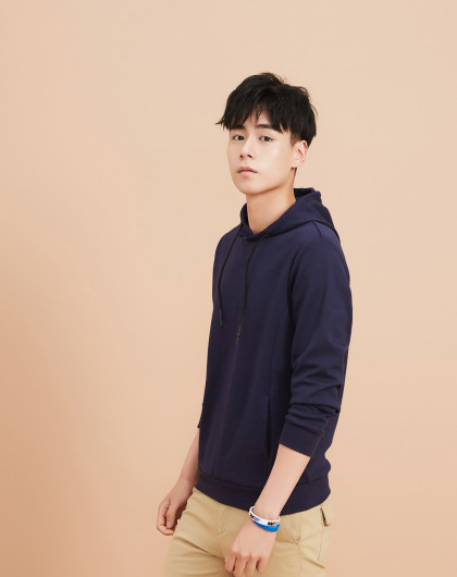 美特斯邦威胡一天明星同款男运动风卫衣2017秋装新款