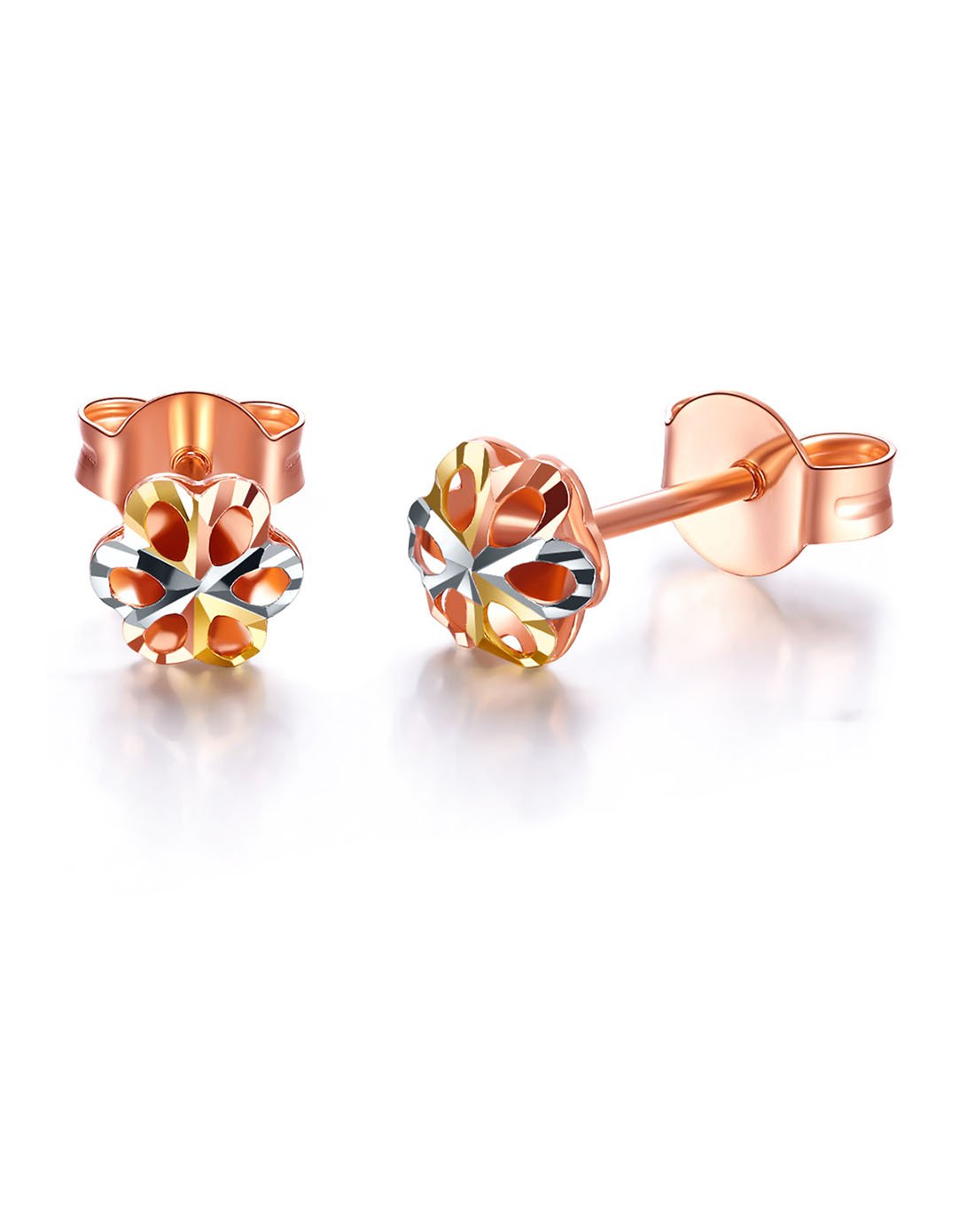 黛慕妮 彩金k金耳饰/18k金耳钉