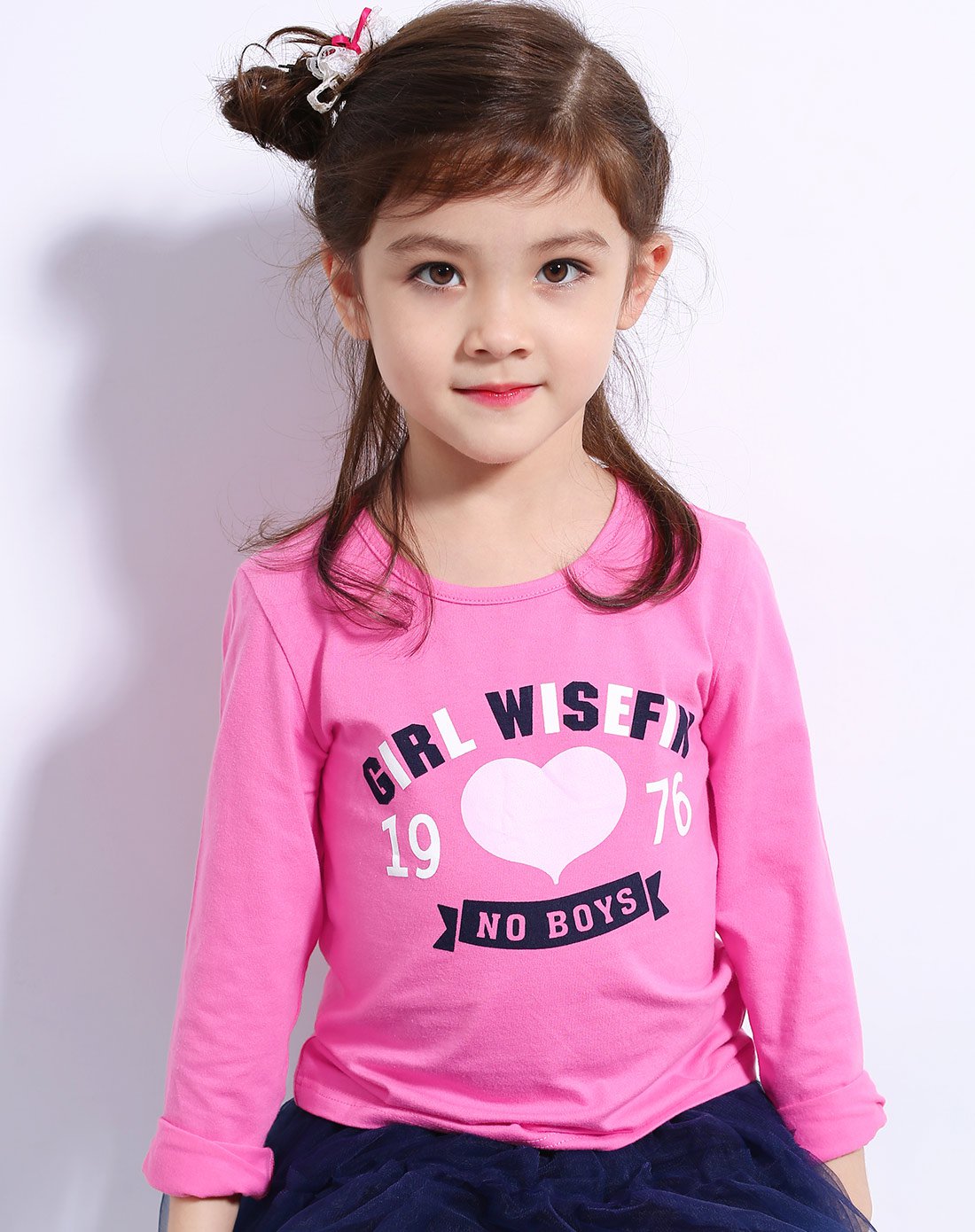 唯思凡童装春秋季女童儿童打底衫韩版中大童长袖t恤120-165码