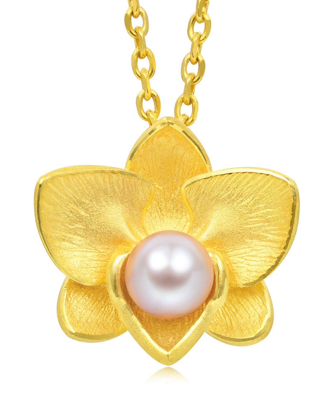 周生生珠宝专场周生生黄金(足金)兰花吊坠(不含项链)计价 圣诞礼物