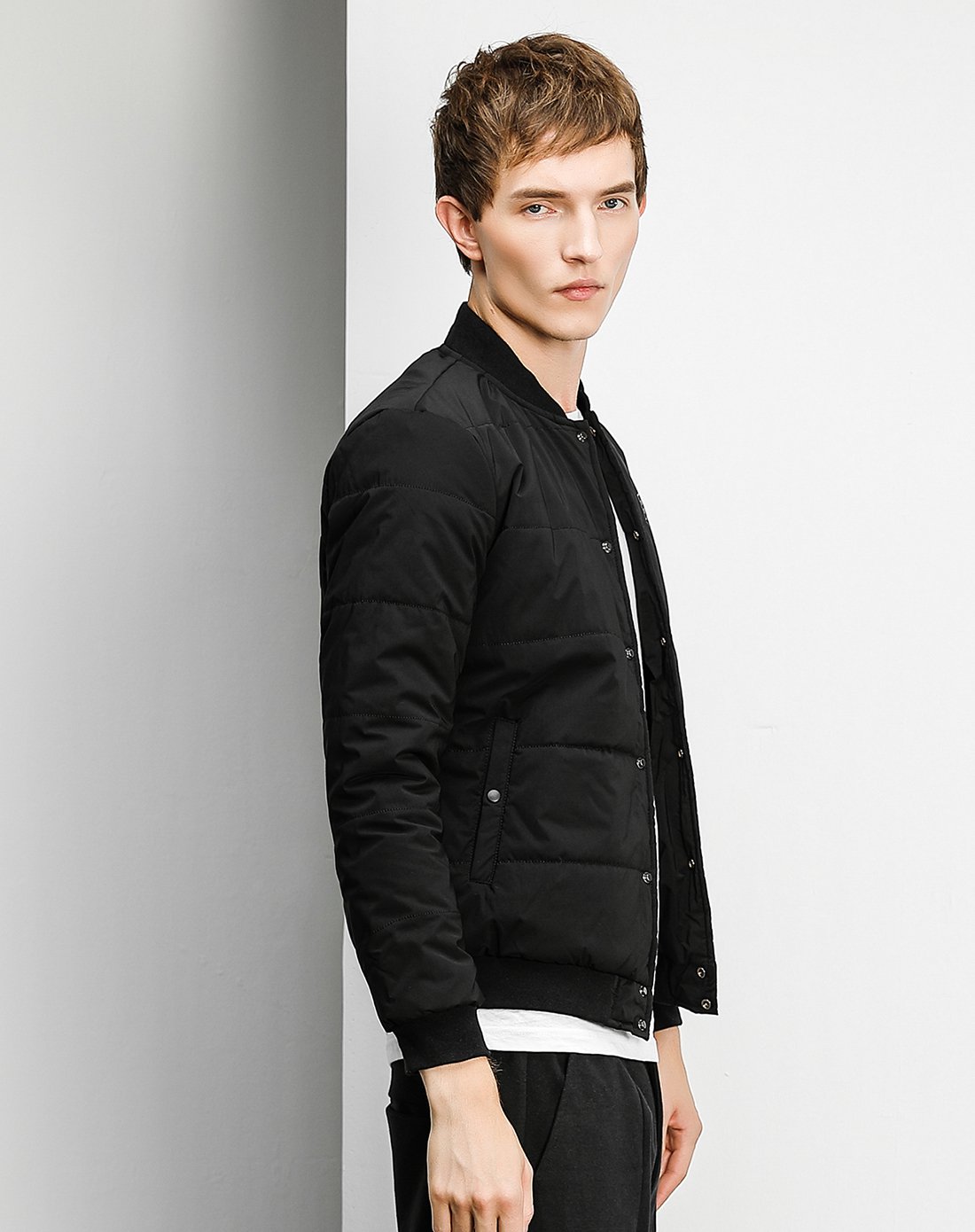 magic power男装专场 北欧系列黑色棉衣外套