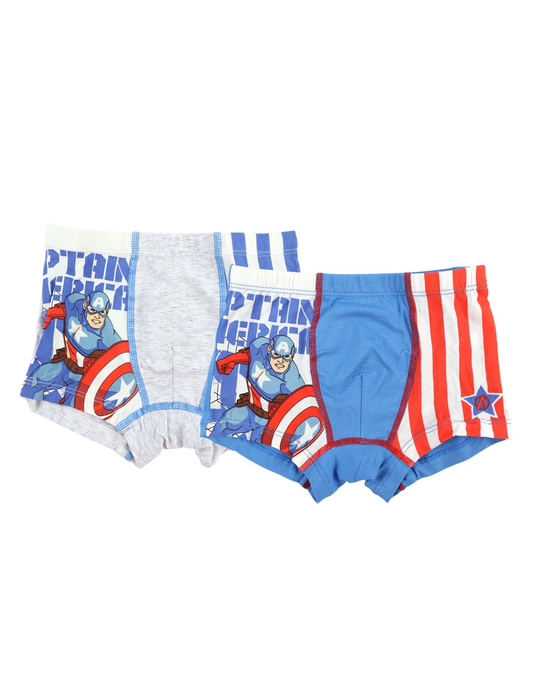 男童美国队长图案内裤(2条装)