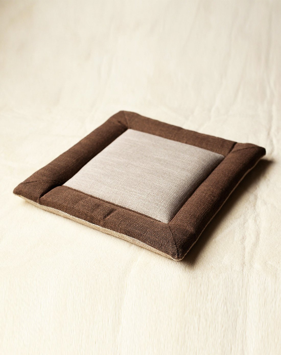 简约亚麻材质透气柔软舒适榻榻米地板坐垫