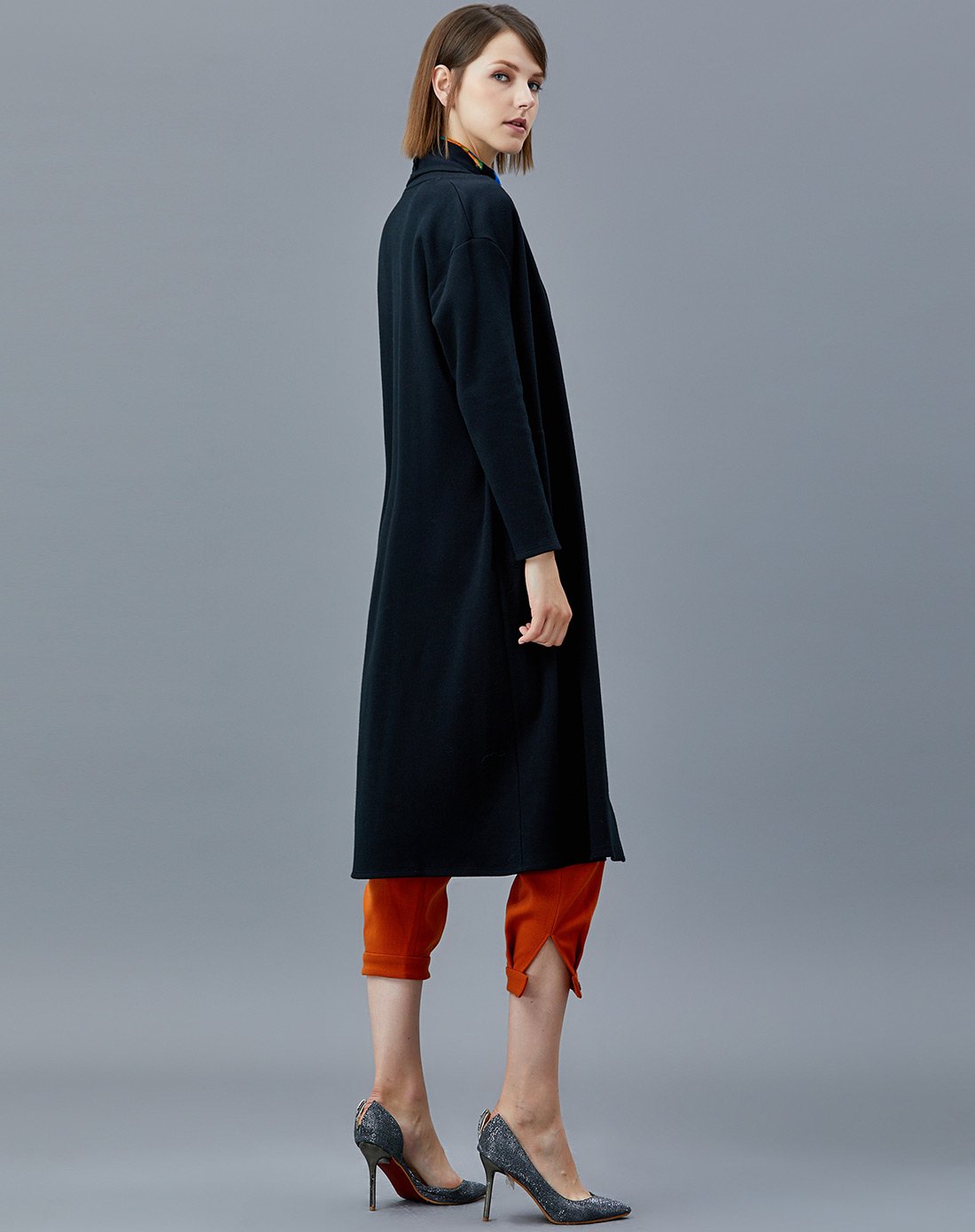 反季惠促岂止5折,丝纷sifone优雅名媛披肩领百搭纯色秋款女式外套f737