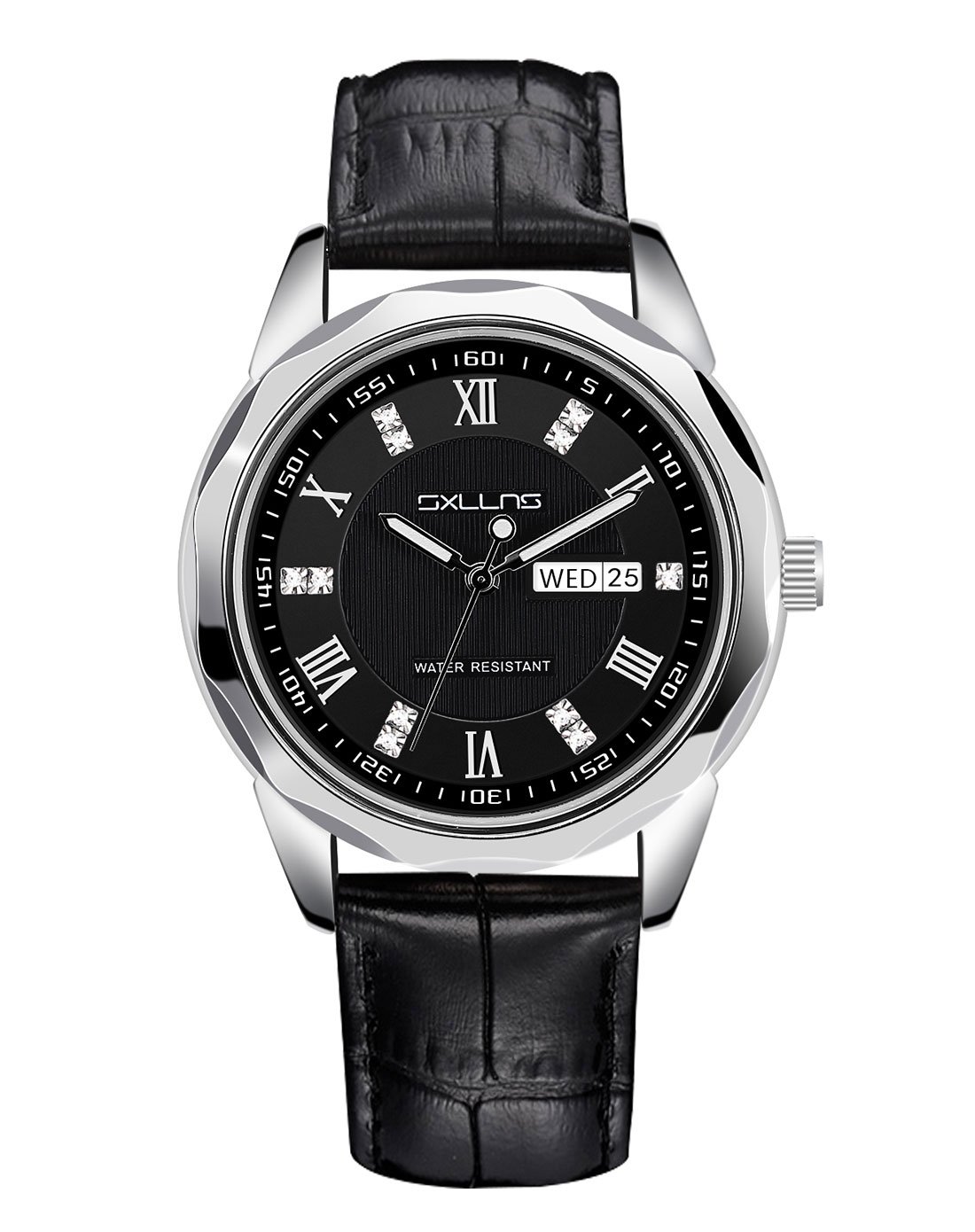 sxllns赛伦斯男女包混合专场 商务休闲皮质表带男手表