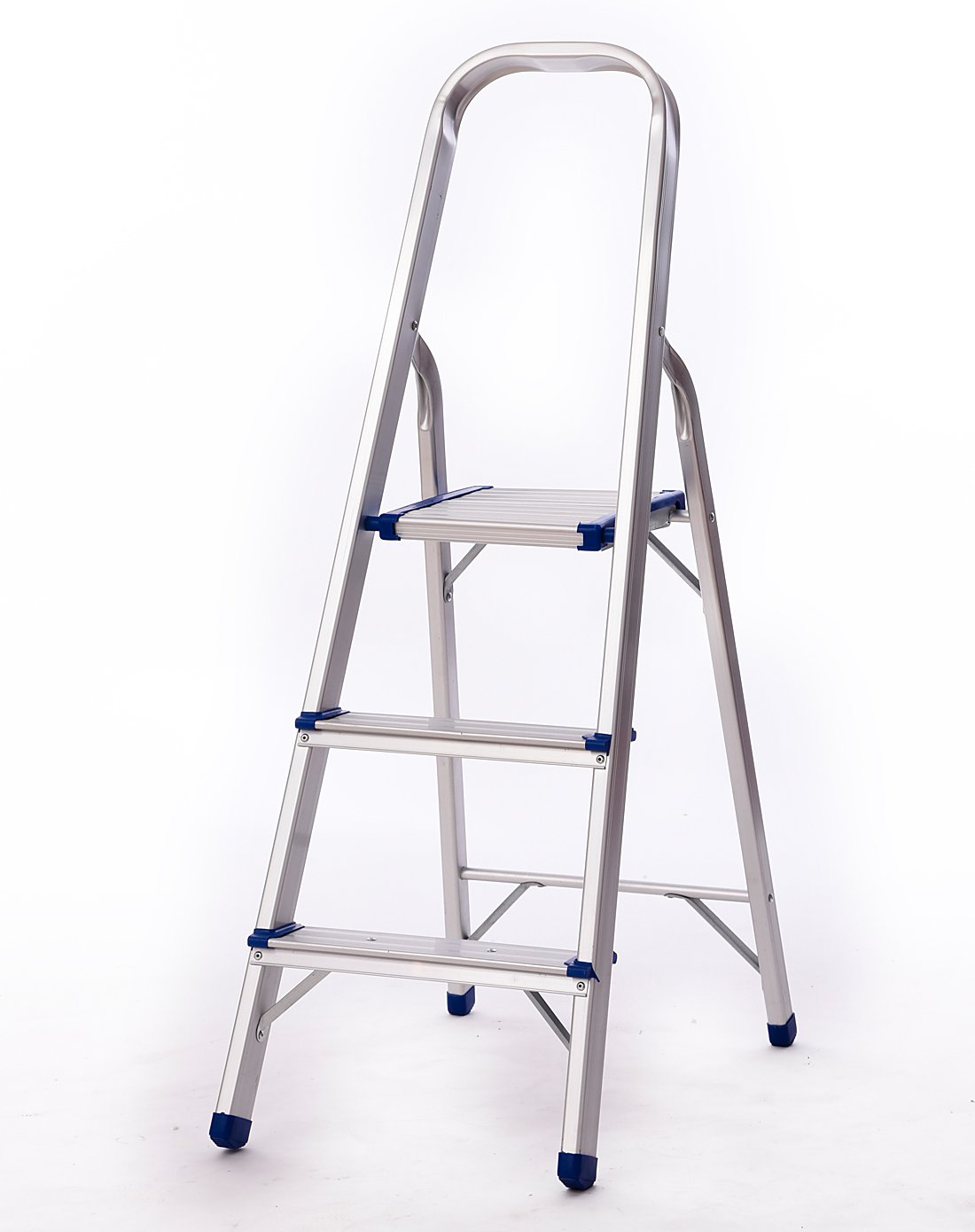 创意工程梯子户外多步梯子合梯八字形金属合梯铝合金阳台施工梯子