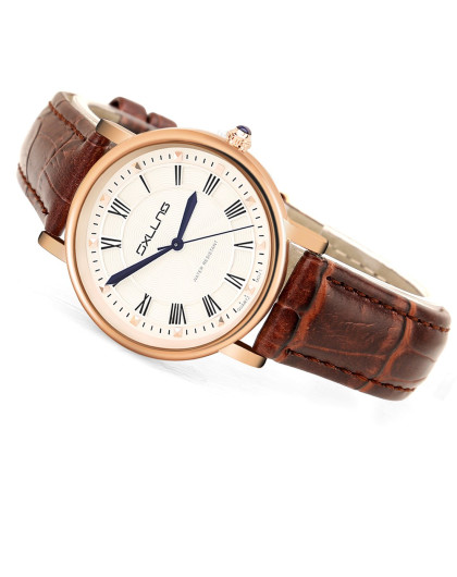 型男新格调-赛伦斯sxllns玫瑰金轻薄皮质情侣对表5019njs_唯品会