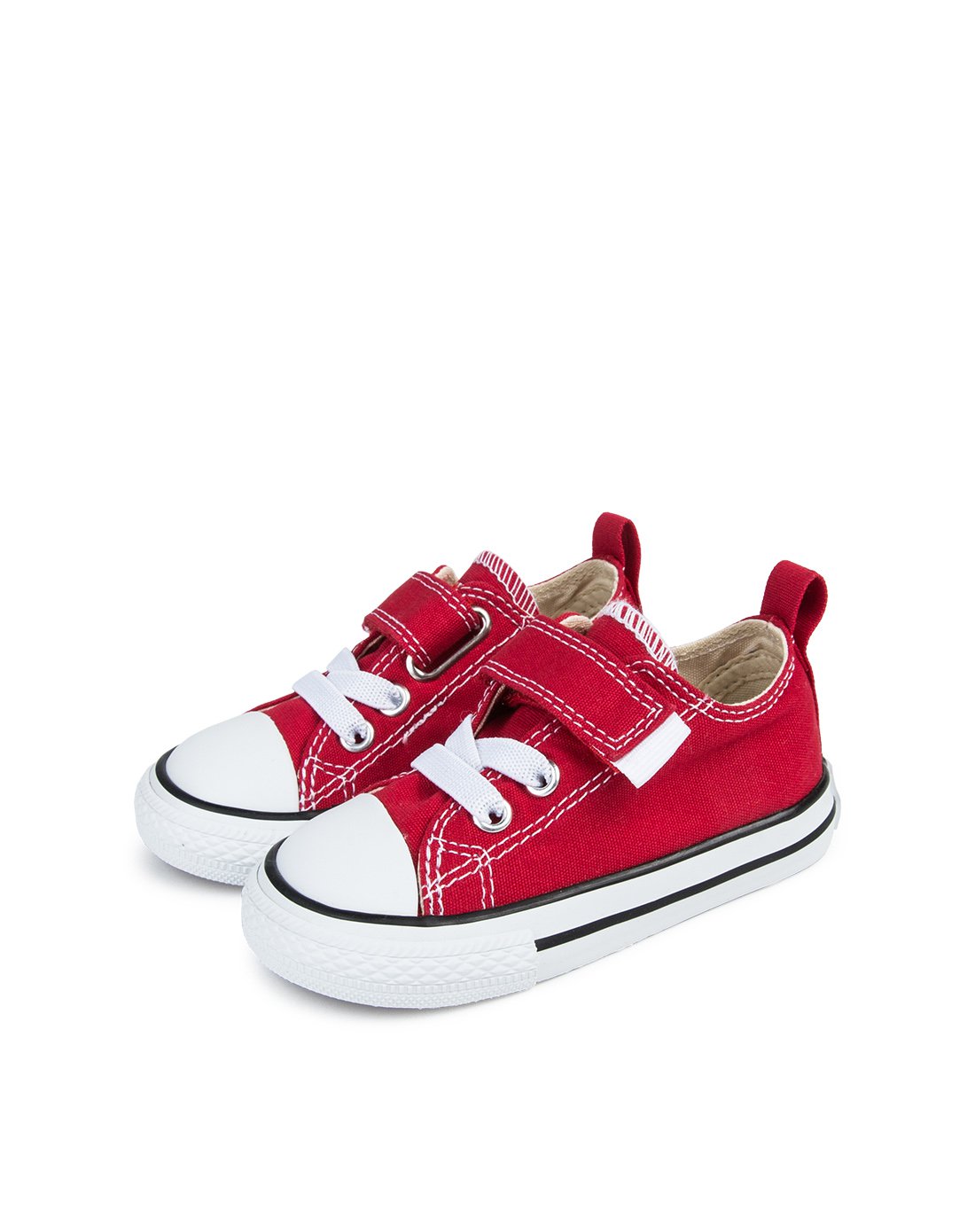 kids.ing 男女童魔术贴百搭休闲帆布鞋