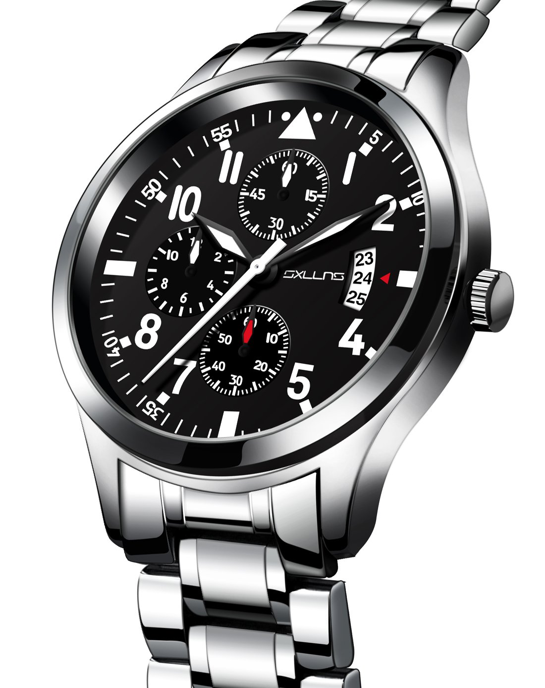 赛伦斯sxllns时尚时尚钢带石英男钢带表5028hs_唯品会