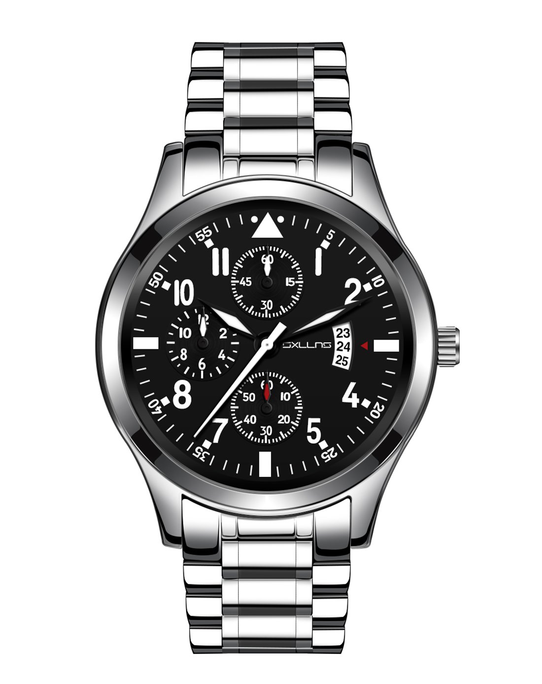 赛伦斯sxllns时尚时尚钢带石英男钢带表5028hs_唯品会