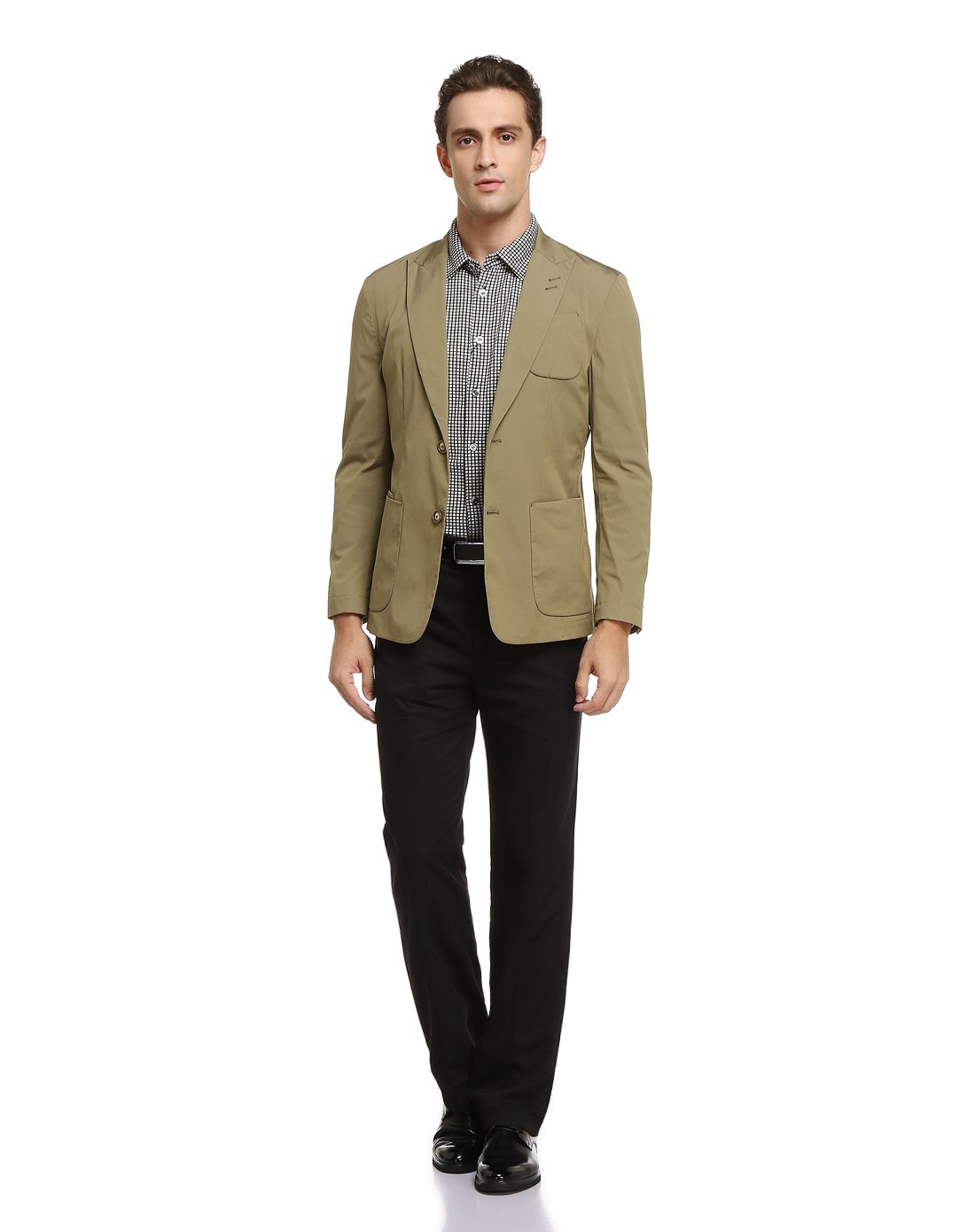 路卡迪龙luka dilong男装专场 长绒棉修身轻薄商务休闲便装男士单西