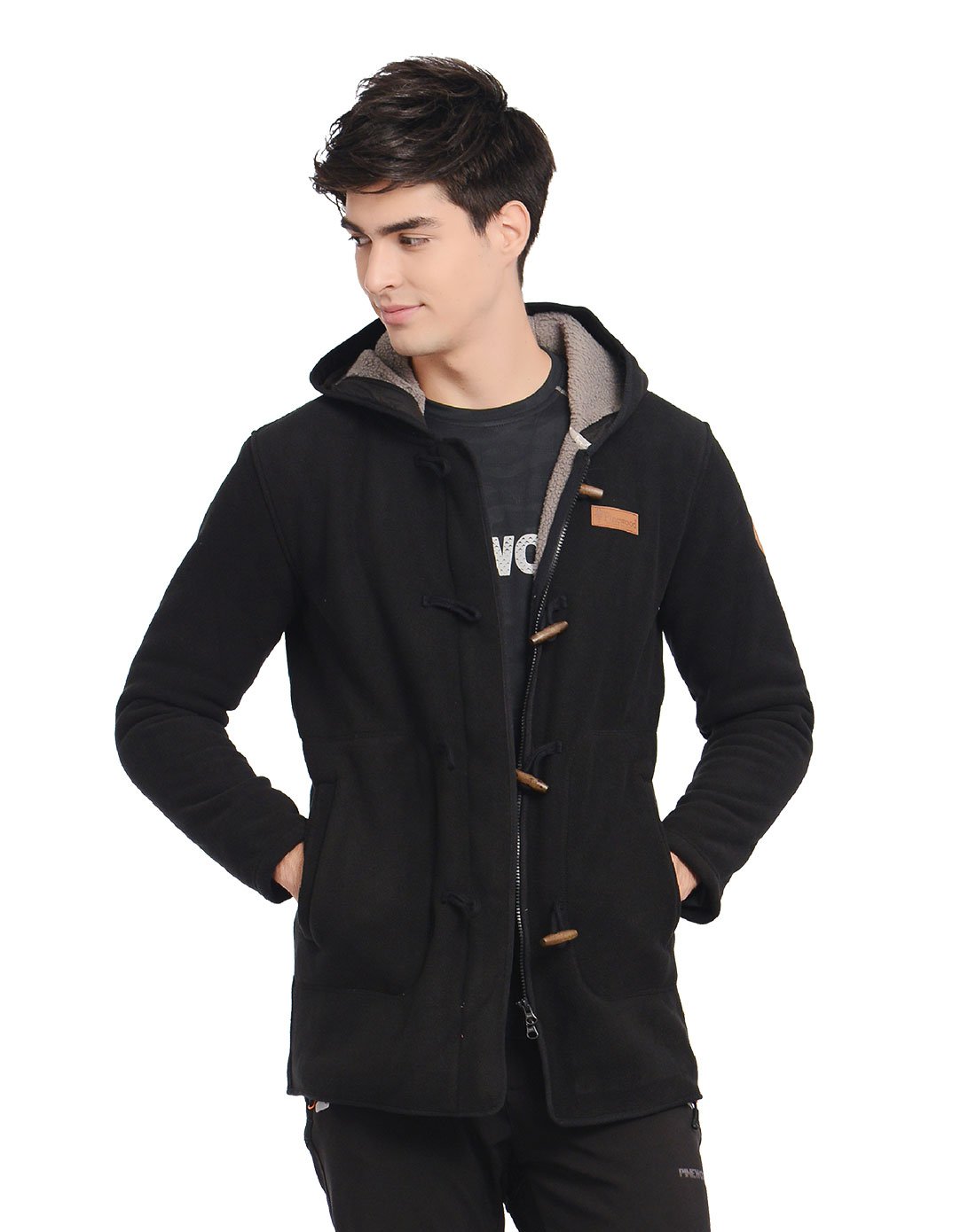 保暖时尚 男款加厚抓绒外套