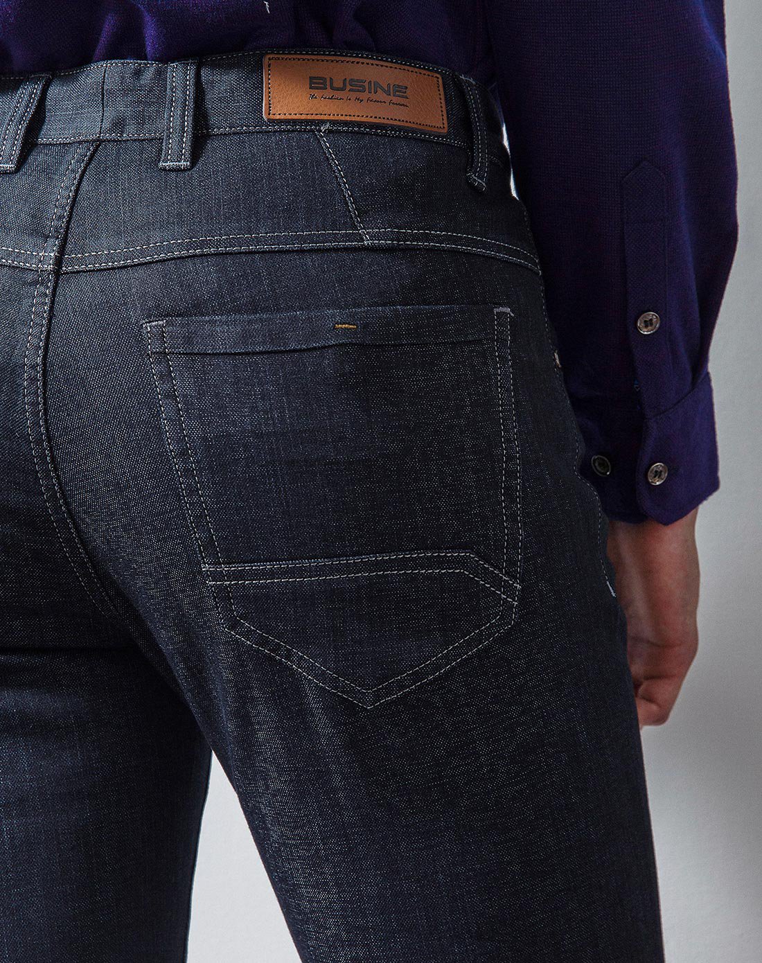 步西尼busine特卖旗舰店男士舒适棉弹力休闲牛仔裤nk53699133_唯品会