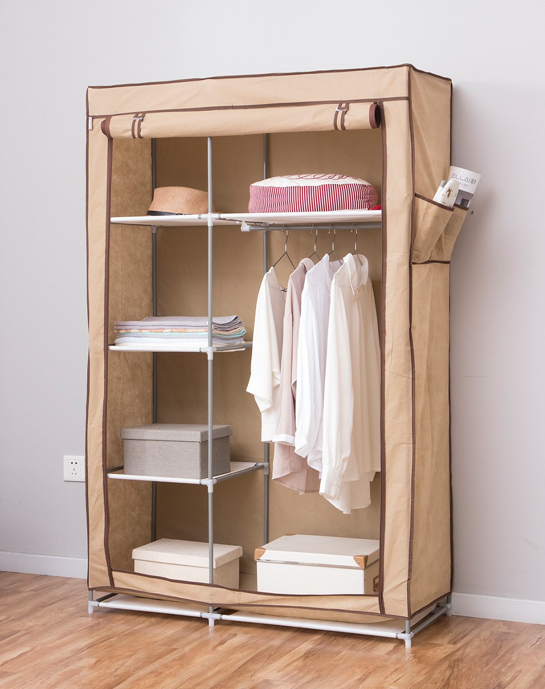 卡其色无纺布衣柜