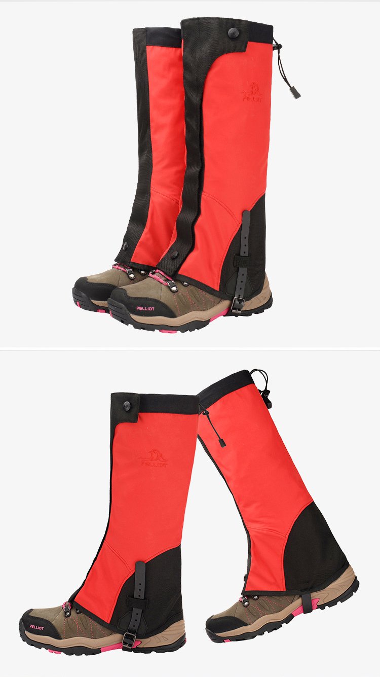 皇钻专享-伯希和pelliot户外男女防水透气 中性款大红色护腿套6643901