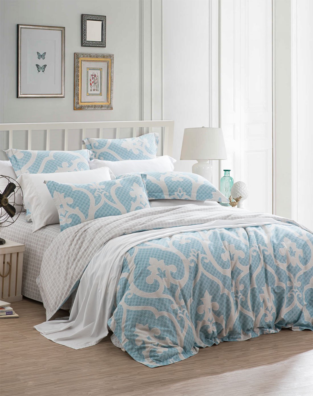 dinosaur床上用品 全棉纯棉磨毛四件套 塔希提 欧式简约床上四件套