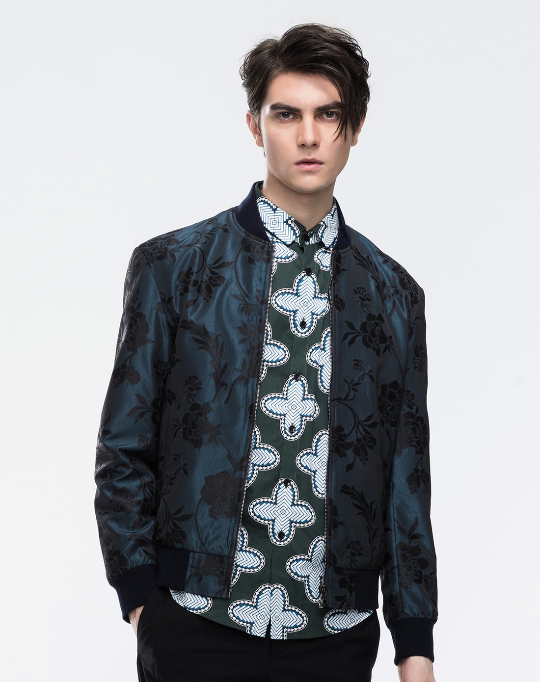 反季清仓-卡宾cabbeen男装专场 立领短款修身夹克