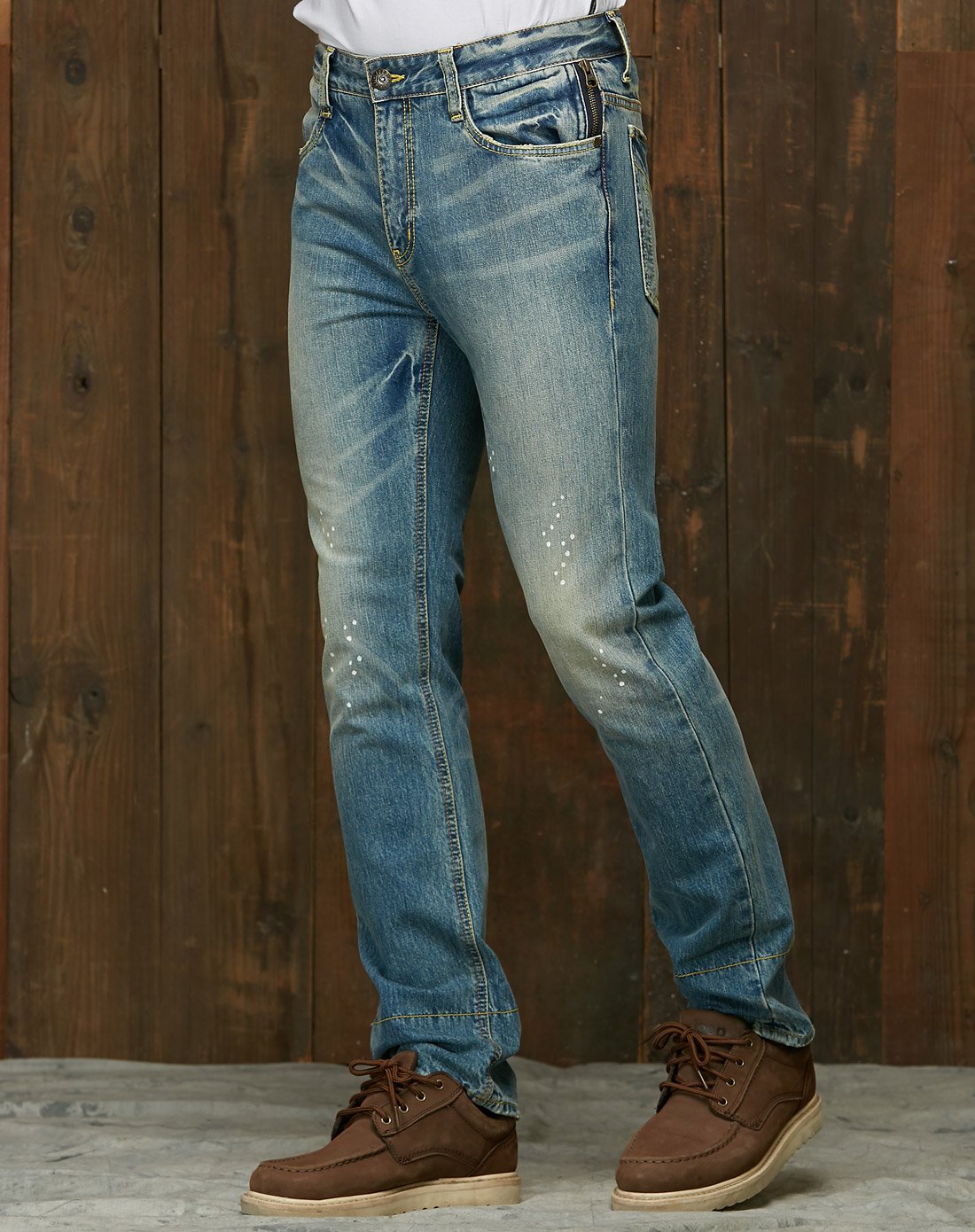 年轻系列 男款休闲全棉舒适合身版牛仔裤