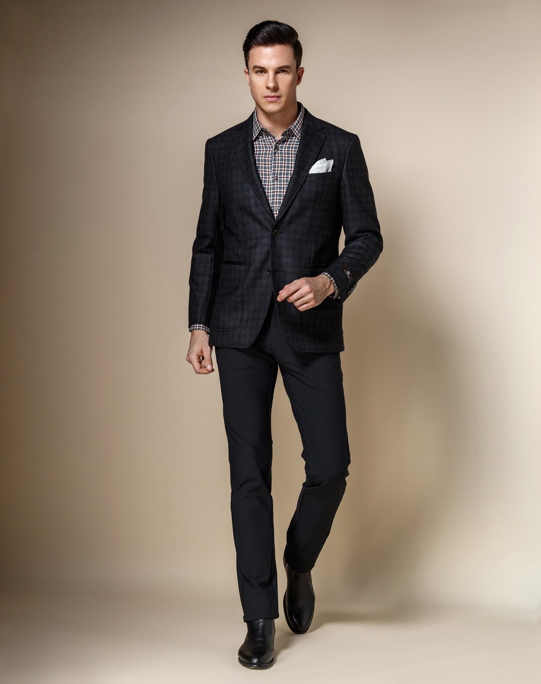 外套区-爵士丹尼&aj简约大气纯羊毛百搭单西装j230442870_唯品会