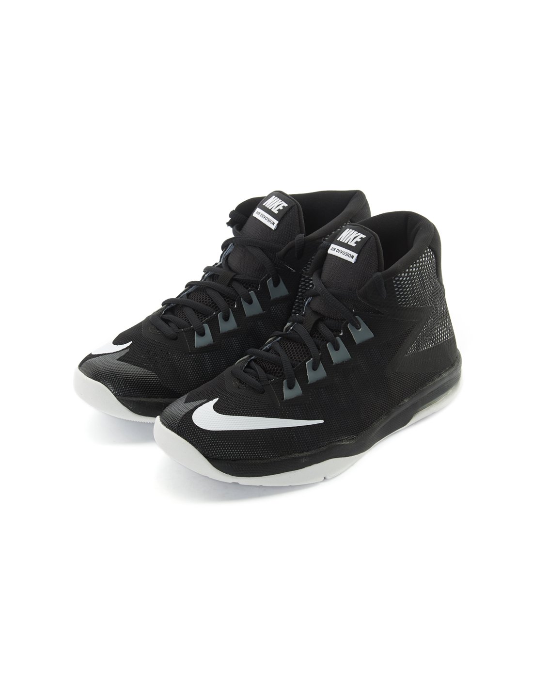 耐克nike air devosion 中性中大童黑色篮球鞋 篮球系列