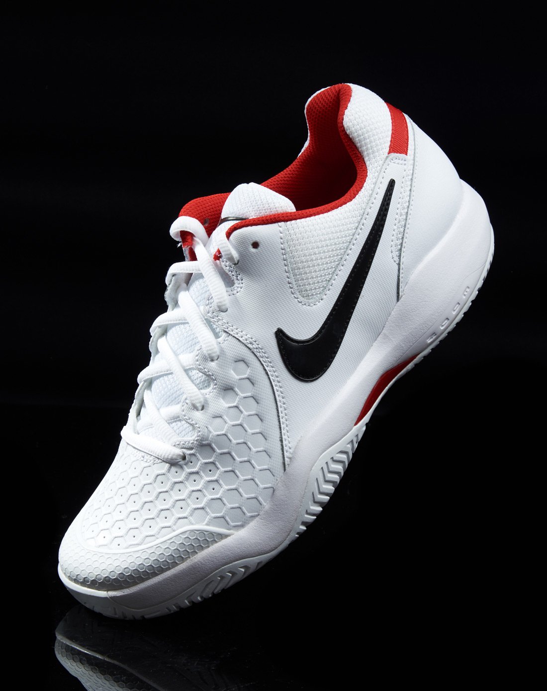 耐克nike air zoom 男款黑/白网球鞋 网球系列