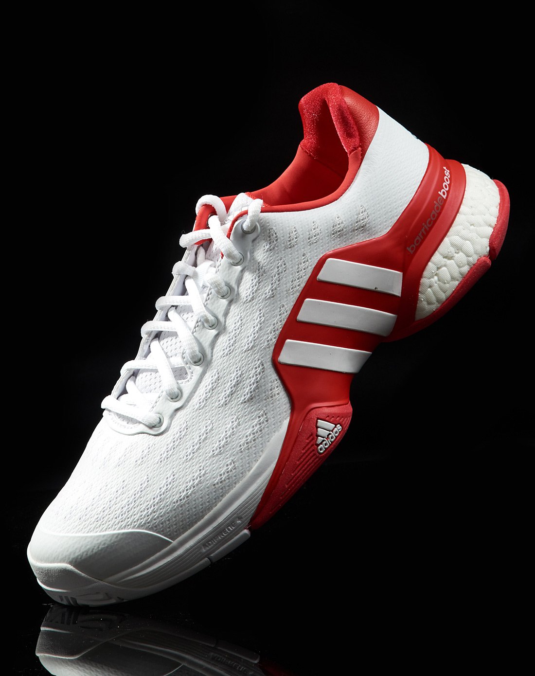 barricade 2016 boost 男款白/红网球鞋 网球系列 阿迪达斯adidas