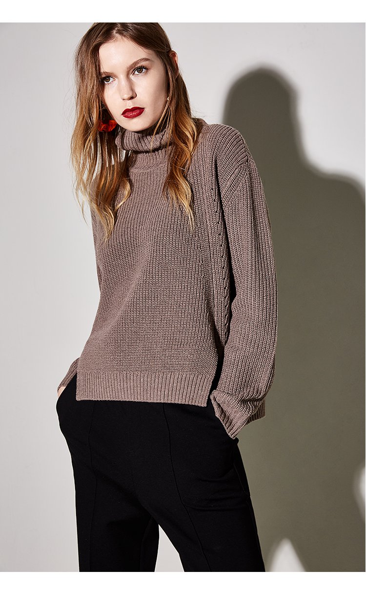 【秒杀特惠】冬季新款女款毛衣基础百搭舒适保暖时尚高领毛衣