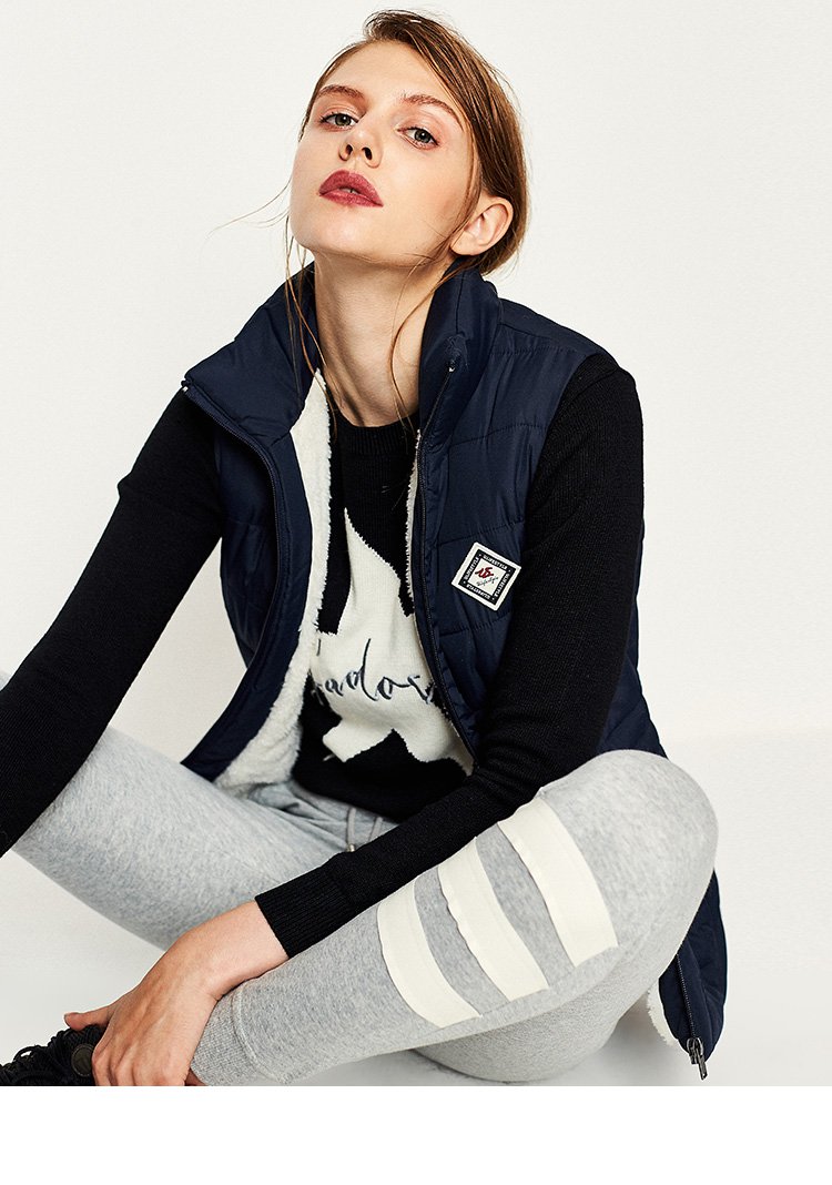 ulifestyle女装专场 修身显瘦加绒棉背心马甲 体重kg身高cm 温馨提示