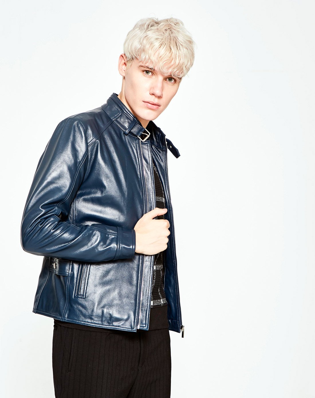 asobio男装特卖旗舰店asobio欧美高街风帅气男士真皮皮衣外套