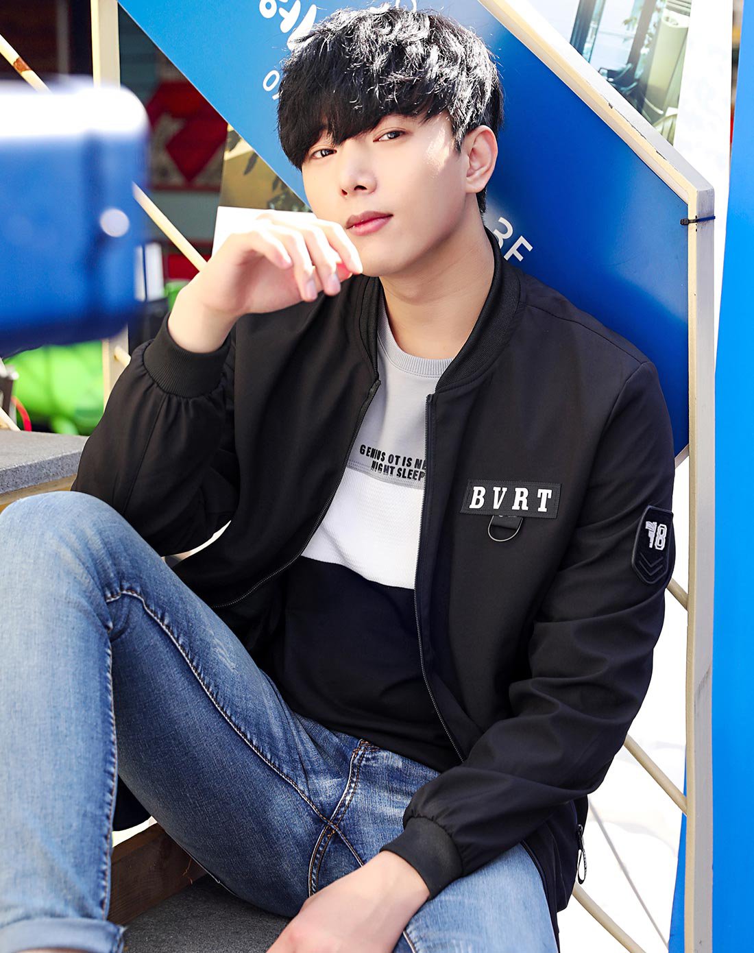 2018春季棒球服男韩版百搭潮流青年立领男士夹克男士休闲外套男士外套