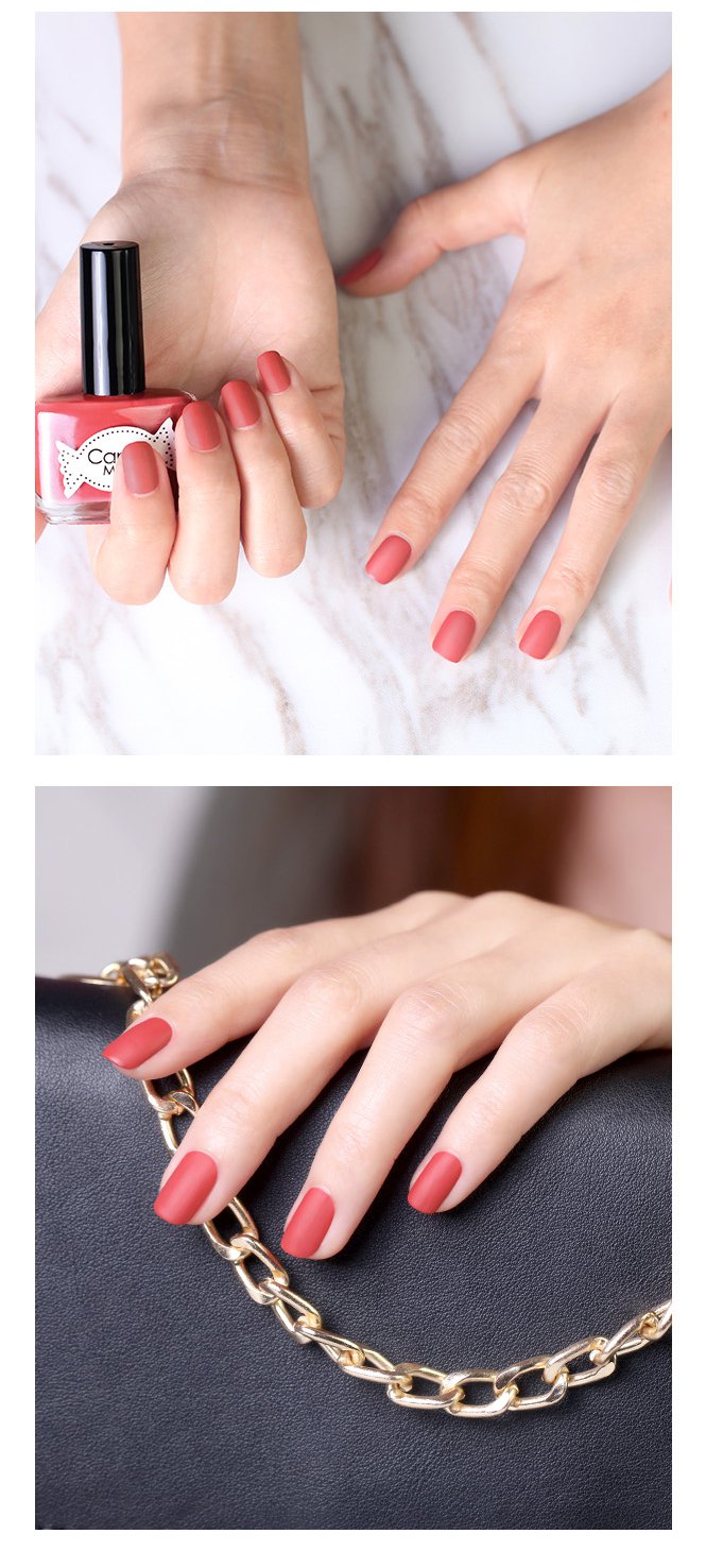 显白网红色指甲油 彩妆功效 防水,暖色系,护甲,快干 类型 指甲油