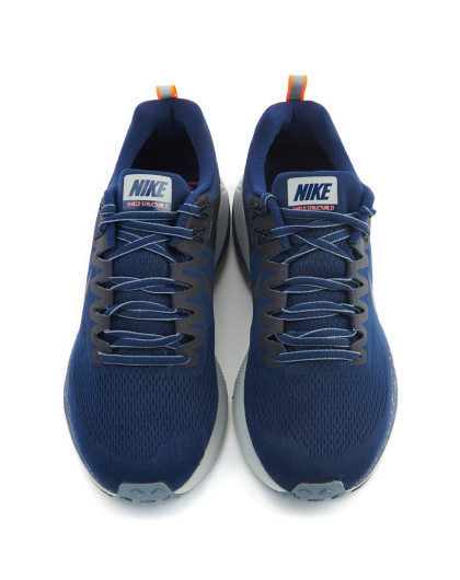 耐克nike 保暖air zoom 男款蓝黑色跑步鞋 跑步系列