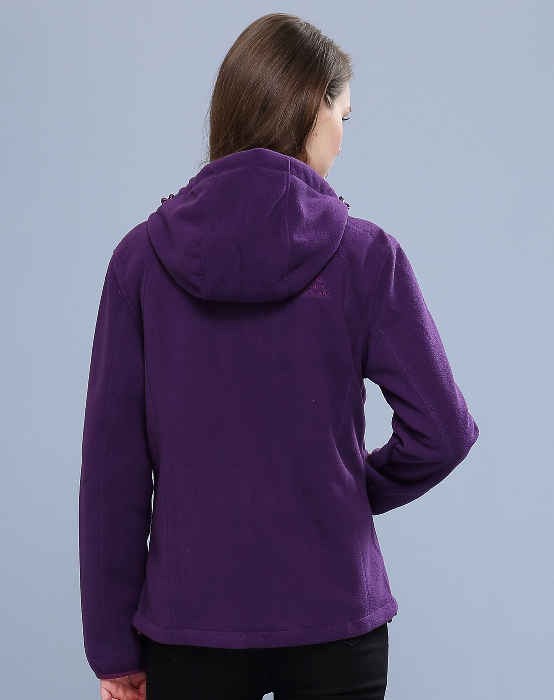 长毛绒加厚锁温 女款保暖抓绒衣外套