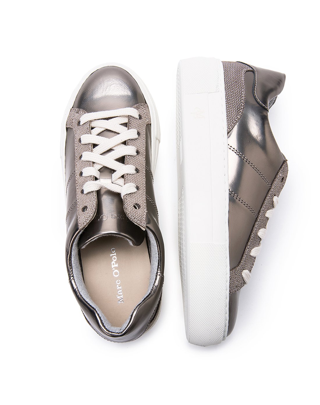 marc opolo浅口休闲鞋女 mop 秋装新款欧美简约休闲时尚百搭系带运动