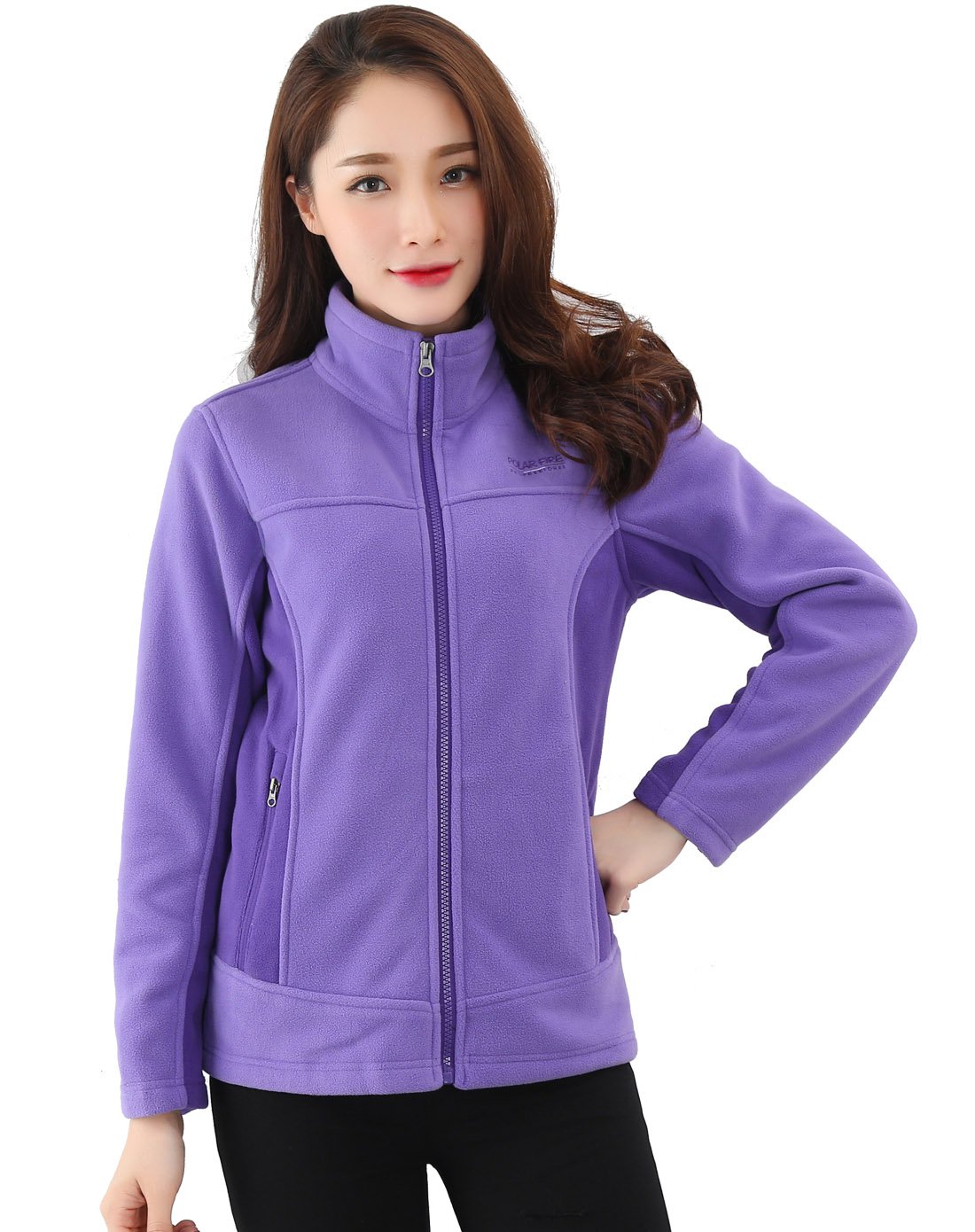 保暖舒适 女款抓绒衣 加厚摇粒绒开衫 情侣款