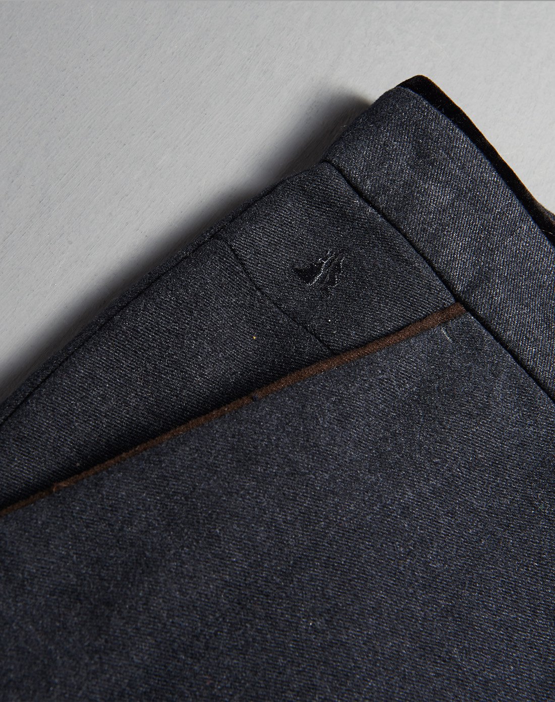 藏黑色商务上班直筒休闲裤