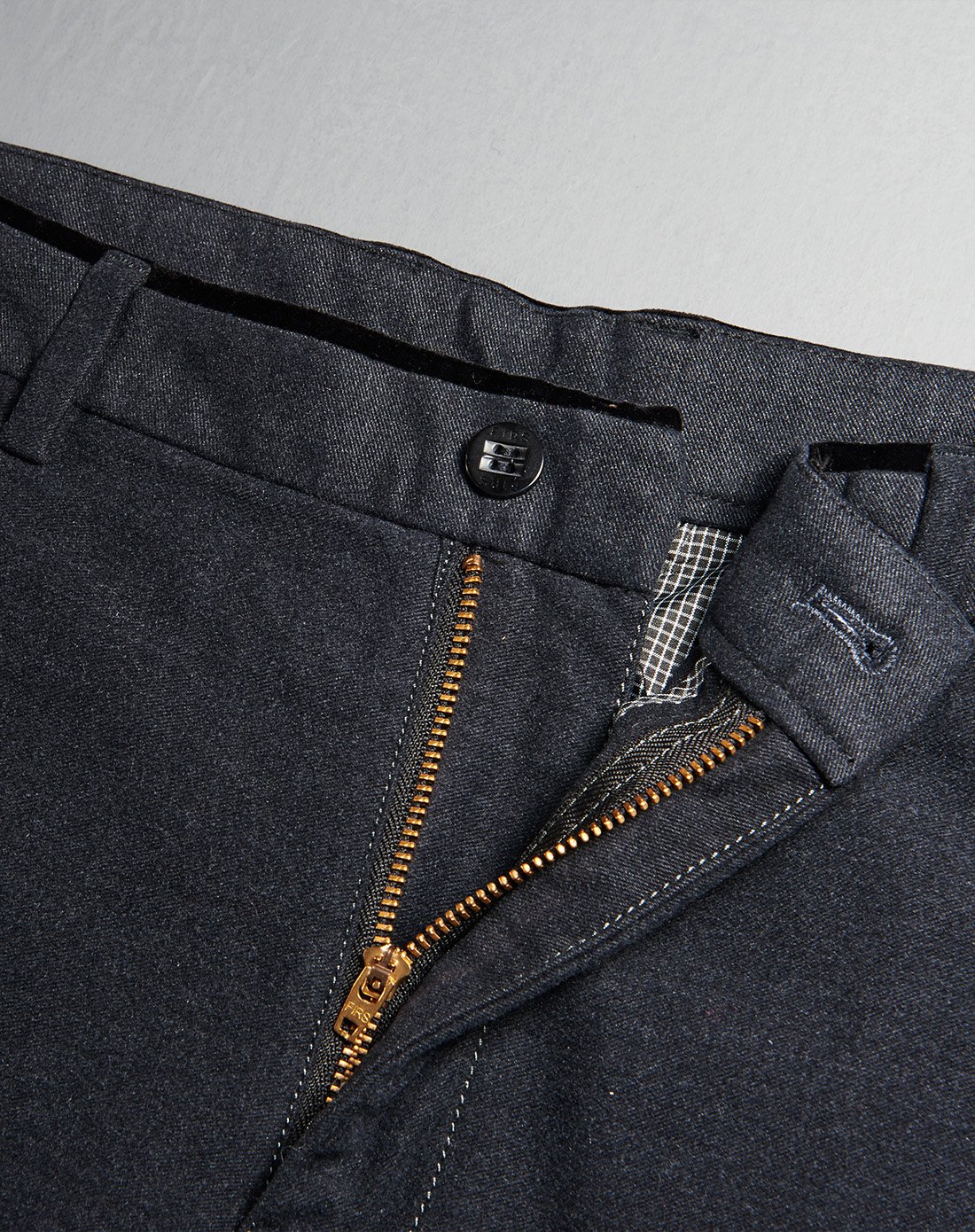 藏黑色商务上班直筒休闲裤