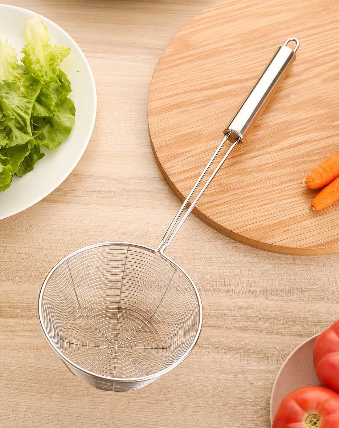 不锈钢捞面勺油捞 过滤网筛漏篱