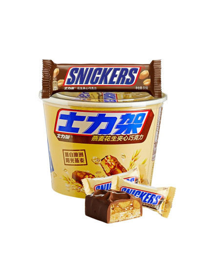 士力架燕麦花生夹心巧克力380g 士力架51g