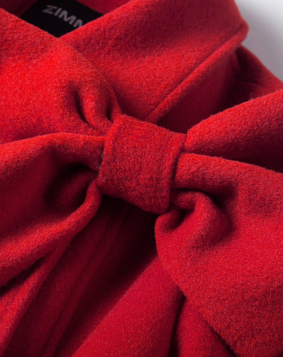 橙红色长袖双排扣翻领英伦修身气质中长款毛呢外套呢子大衣