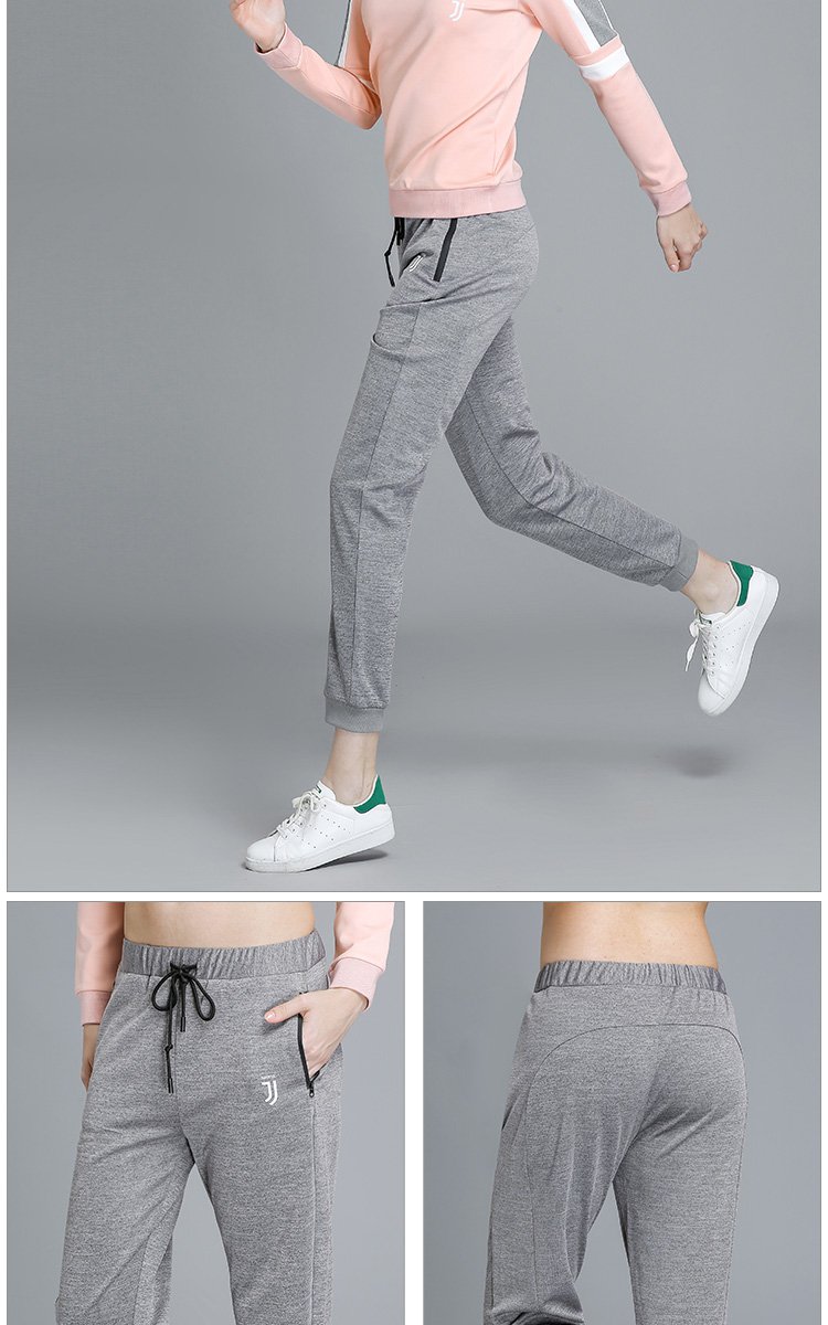 南韩丝面料 女款系带修身运动休闲裤 时尚系列