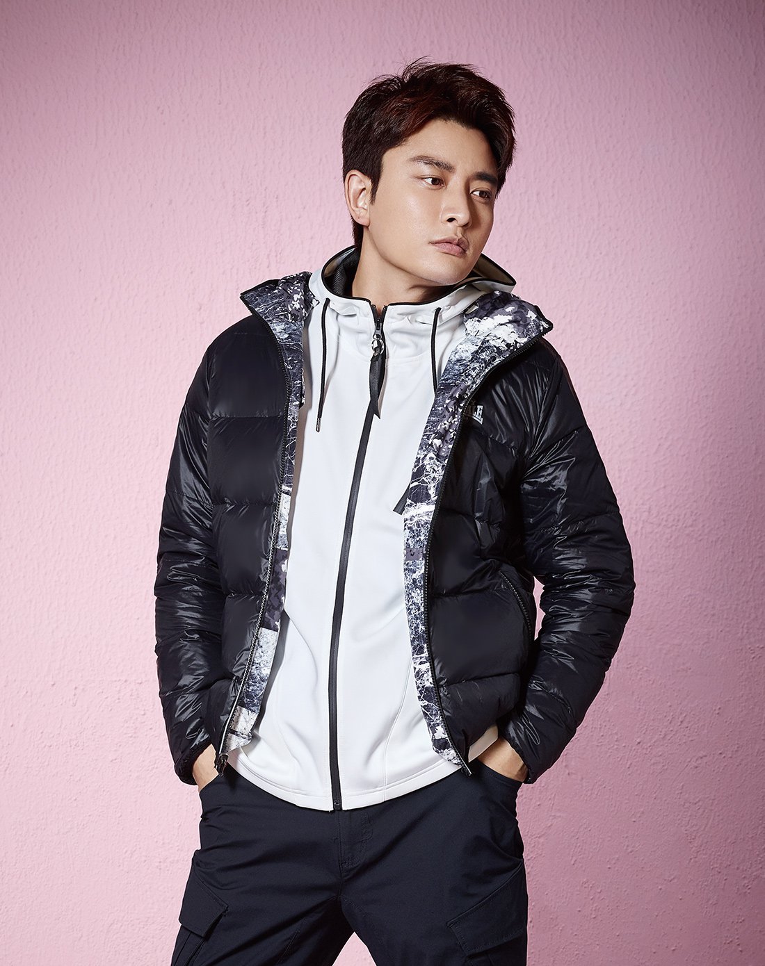 贾乃亮同款 男款双面羽绒服 厚款保暖