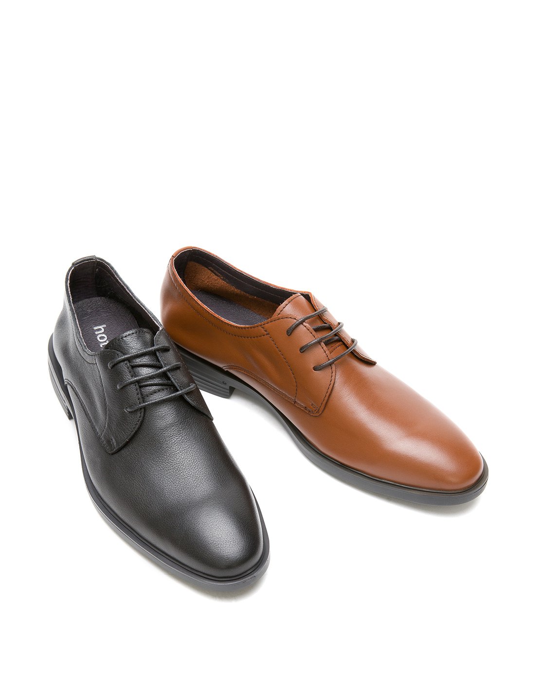 【商场同款】18年新款【细腻儒雅牛皮】利落油蜡绳系带雅士光面男士